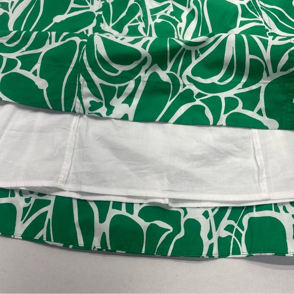 Banana Republic Midi Dress SM Belt Pockets Lined Zip Closure Green Floral - Picture 9 of 14